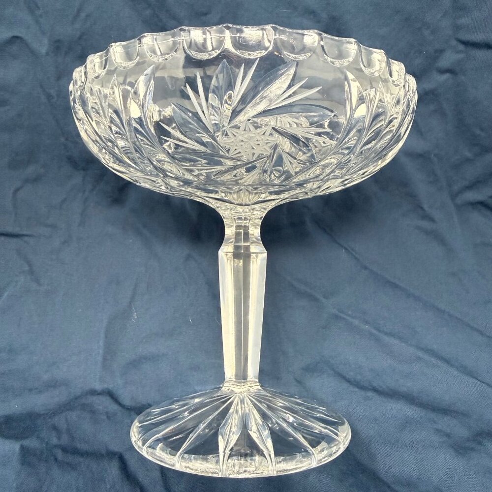 Antique American Brilliant Period Pressed Glass Compote Bowl - Picture 2 of 8